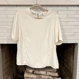 Liz Baker Off-White Blouse
